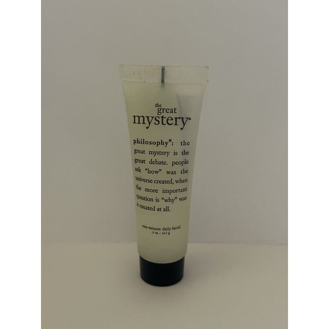 NEW UNSEALED Philosophy The Great Mystery One Minute Daily Facial 0.5 OZ