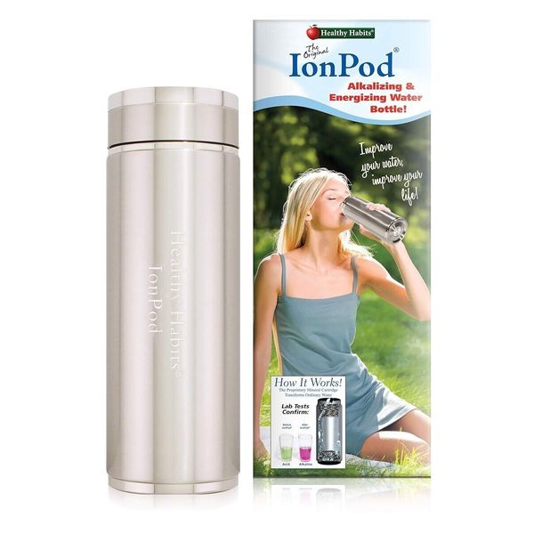 Healthy Habits IonPod Stainless Steel Water Bottle Ionizer