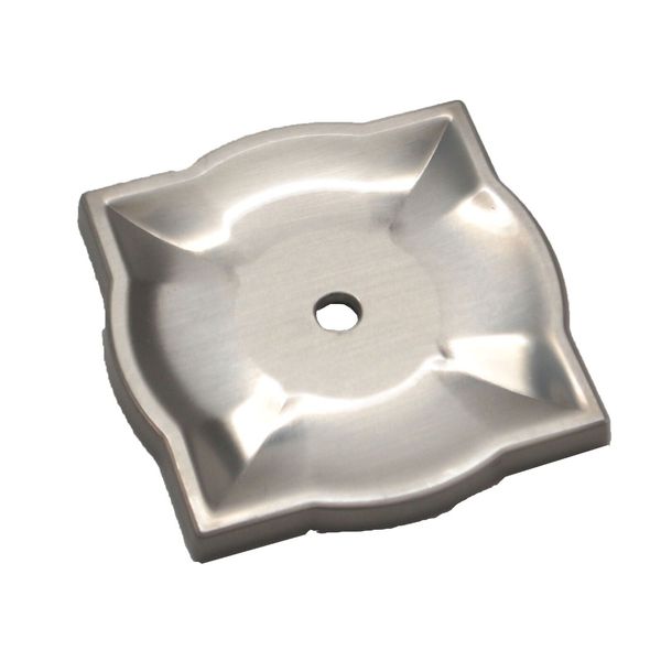 QTY 25 LIBERTY Quatrefoil Nickel Square Cabinet Knob Backplate P31427C-SN-C