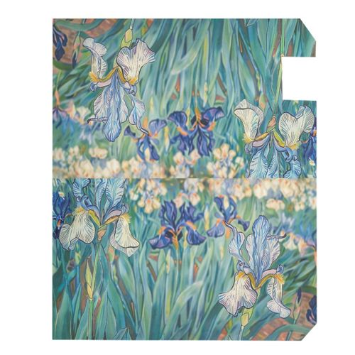 Van Gogh Irises Flowers Mailbox Covers Magnetic Classic Art Spring Mailbox Cover Oil Painting Mailbox Wraps Post Letter Box Cover Garden Decoratives Standard Size 18" X 21"