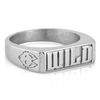 Akitsune Statement Ring | Stackable Ring Men Women Stainless Steel Designer Silver