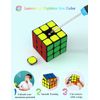 ROXENDA Speed Cube Set, 2X2 3X3 Pyramid Speed Cube Stickerless Fast Cube with Instruction (Sticker cube set)