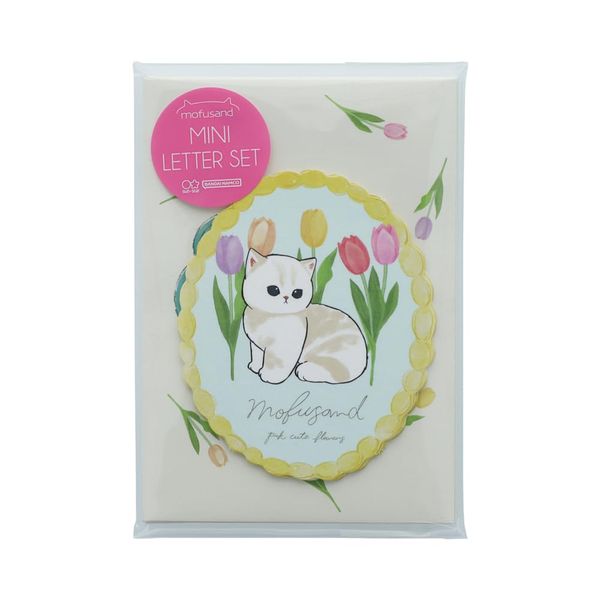 Sunstar Stationery mofusand Letter Set, Mini, White, S8907420