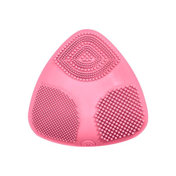 True Glow by Conair Skinpod Silicone Facial Cleansing Brush with 3 Brush Zones & Sonic Advantage, Battery Operated