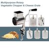 Kitchen Manual Rotary Vegetable Grater Cheese Slicer Grinder Vegetable Shredder!