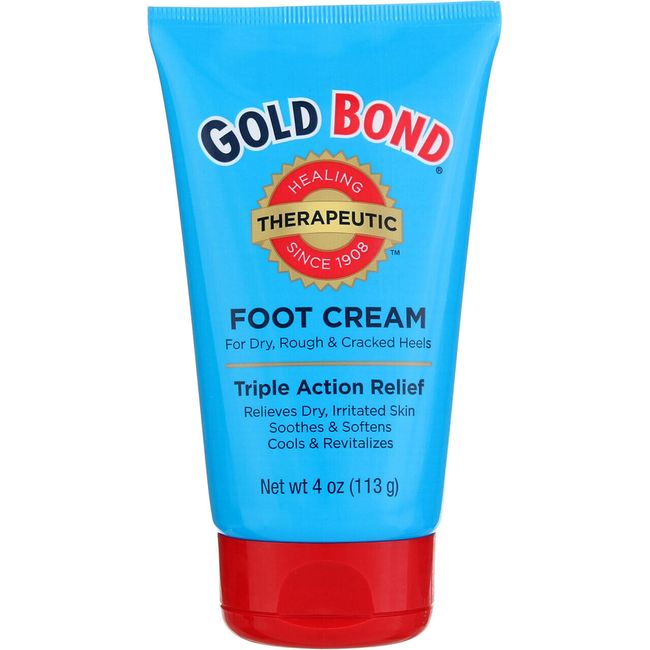 3 Pack Gold Bond Triple Action Relief Therapeutic Foot Cream, 4 oz