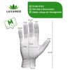 LAVAMED Dermatest: very good cotton gloves, extra soft cotton gloves made of 100% cotton, jersey gloves, white twisted gloves, premium cosmetic gloves (3 pairs, M)