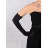 Dents Women's Long Satin Evening Gloves IVORY ONE