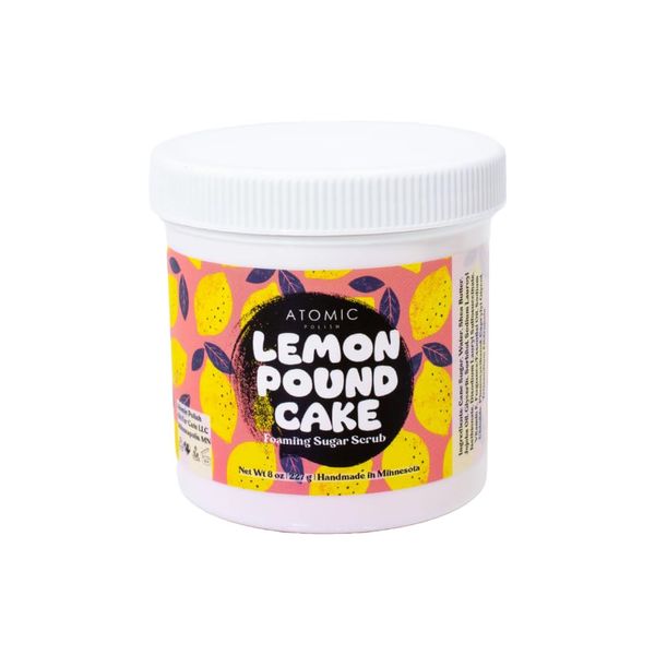 Handmade Foaming Sugar Scrub Lemon Pound Cake