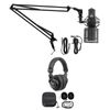 Rockville PC Gaming Streaming Twitch Bundle: RCM PRO Microphone+Headphones+Boom