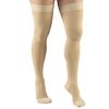 Truform Compression 20-30 mmHg Thigh High Dot Top Stockings Beige, Medium, 2 Count
