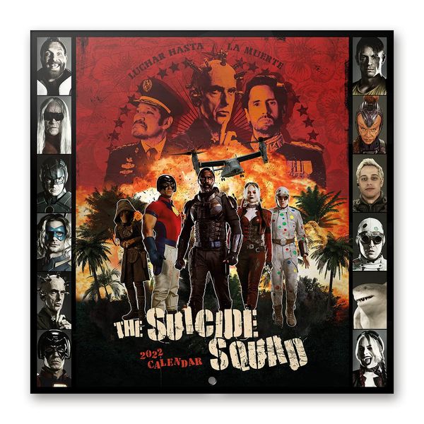 Official Suicide Squad 2022 Wall Calendar, 2022 Calendar, 12" x 12" Square Wall Calendar 2022 (Free Poster Included), Family Calendar 2022, DC Comics Calendar 2022