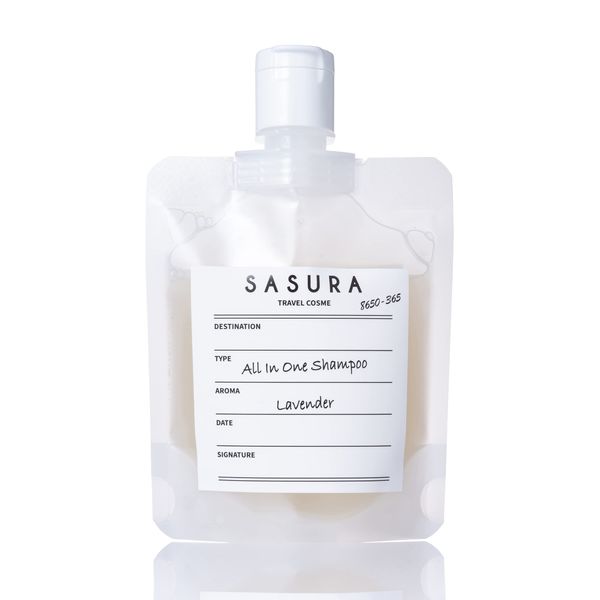 SASURA Rinse In Shampoo Travel 100ml Travel Size Amino Acid Damage Care