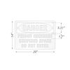 SmartSign "Permit Required Confined Space" Reusable Stencil | 14" x 20" Plastic