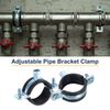 sourcing map 12 Pcs Split Ring Pipe Hanger, 40mm/1.6inch Adjustable Pipe Bracket Clamp Wall Ceiling Mount Pipe Strap Support for Plumbing Drainage Pipe Tube