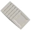 10 Inch Square Plain White Melamine Dinner Plate  - 6 Pcs/Set