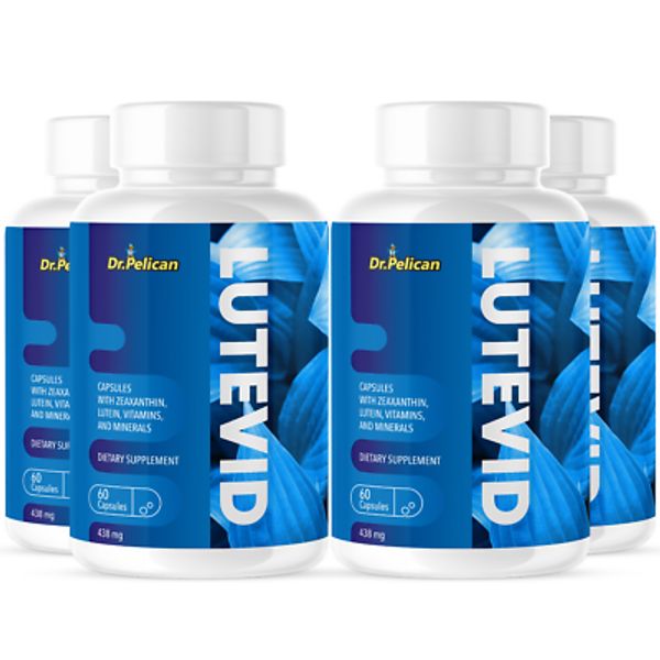 Lutevid- Eye Support- 4 Bottles- 240 Capsules