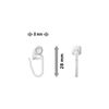 INTERDECO Inner Roller Curtain Rollers for Curtain Rails Concept (Pack of 100)