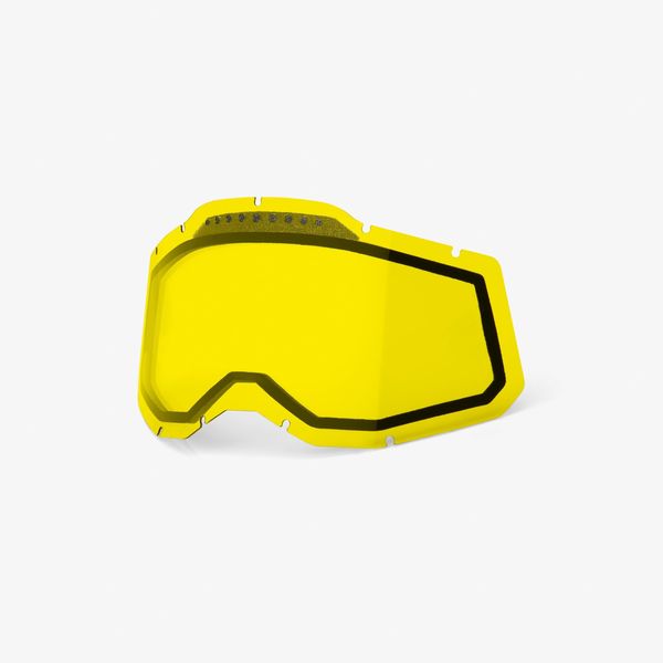 100% MÁSCARAS RC2/AC2/ST2 Replacement - Dual Pane Vented Yellow Lens