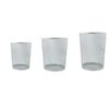 DEENZ NEW CIRCULAR MESH BINS STURDY & LIGHTWEIGHT SCRATCH RESISTANT 2 COLORS BLACK & SILVER THREE SIZES SMALL MEDIUM LARGE (SILVER, 2 X LARGE)
