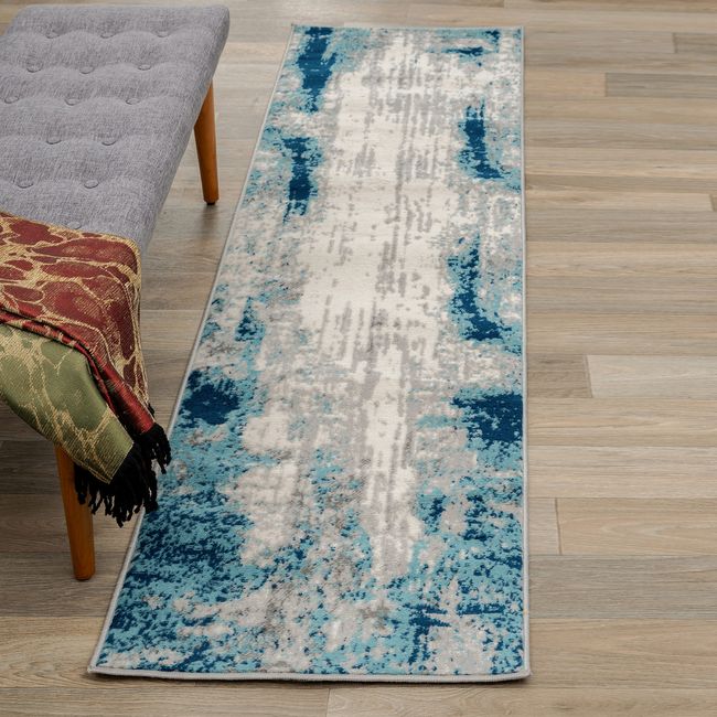 Rugshop Kitchen Rugs Bohemian Vague Modern Carpet Runner Rug for Hallway 2x7 Rug