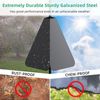 Squirrel Guard Baffle Plastic Squirrel Proof Baffle Weatherproof Squirrel Guard for Bird Feeder Pole, Effective Defense Squirrel Baffle, 34cm Flapper Width, Included Hardware
