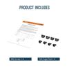Tecmojo 2U Server Rack Depth Extender - 6in/15.24cm, Black Steel, Rack Mount, Compatible with Server, Networking, Telecom & AV Equipment