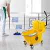 26 Quart Commercial Mop Bucket with Side Press Wringer, Yellow