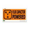 GRAPHICS & MORE Powered by Flux Capacitor - Window Bumper Laptop Sticker