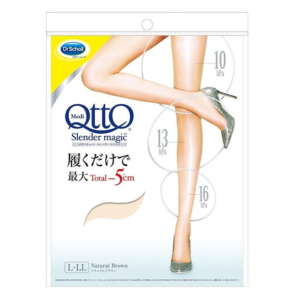 Dr. Scholl Japan Medi QttO stockings Slender magic Natural Brown Size:M-L