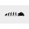 Juko Motorbike Evolution Wall Sticker Decal Small 57cm Wide. Red