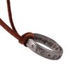 Uncharted 4 Nathan Drake Engraved Ring Adjustable Brown Leather Cord