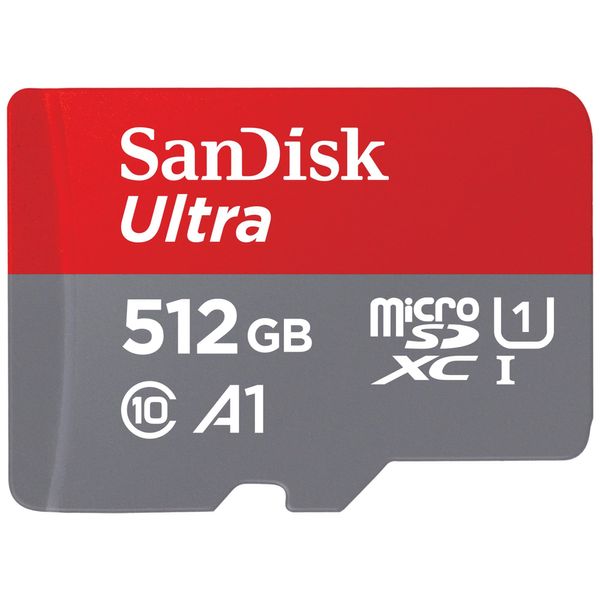 SanDisk 512GB Ultra microSDXC card + SD adapter, Memory card Full HD, up to 150 MB/s, For smartphones and Tablets, with A1 App Performance, UHS-I, Class 10, U1