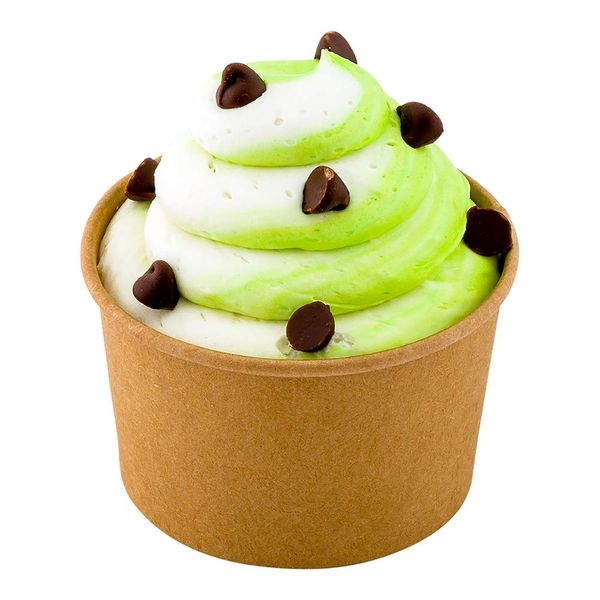 Disposable Kraft 3 oz Ice Cream Cups - Small Hot and Cold To Go Cups - Recyclable Paper Gelato Cup - Lids Sold Separately - 50ct Box - Coppetta - Restaurantware