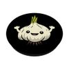 Garlic Lover Cute Garlic Vegetable Love Garlic PopSockets Swappable PopGrip