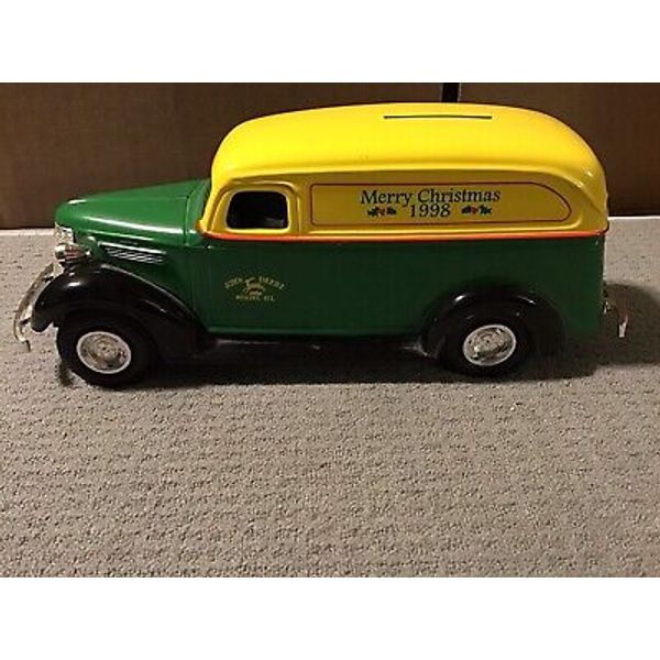 ERTL 1938 Chevy Panel JD Pickup Truck 1998 Diecast Bank,  Christmas 1998 w/Key