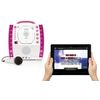 8 x CD Pink Karaoke Machine SML343 (Party Pk 2 Mics), Bluetooth: Tablet/iPad, TV
