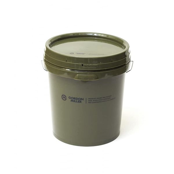 Gordon Miller 32485 Gordon Miller 32485 Pail Bucket with Lid and Handle for Stacking, Stacking, Car Wash, Fishing, Olive Drab