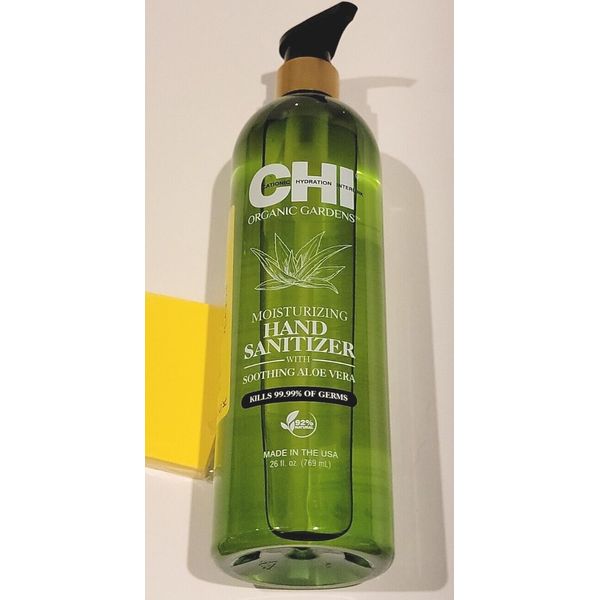 CHI Natural Gardens Moisturizing Hand sanitizer with Aloe Vera 26 FL OZ Bottle