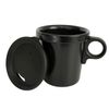 [aso] ovject HOOK MUG Mug with Handle Enamel, Enamel, Open Fire, O-EFM (Black)