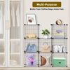 Wire Cube Storage 8-Cube Storage Organizer Bins Wire Shelving Modular Bookshelf