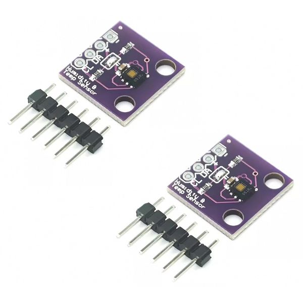 PAMEENCOS 2pcs GY-213V-HDC1080 High-Precision Temperature Humidity Sensor Module Humidity Temperature Module