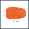 INFINAUTO 2pcs Motorcycle Kickstand Support Pad Side Stand Pad Orange Stylish Design