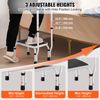 VEVOR Step Stool Ladder 3 Adjustable Height with Handle Max Load 330lbs for RVs