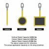 2PCS 6FT Nylon Eye&Eye Web Lifting Sling Flat Loops Rigging Towing Hoist Straps