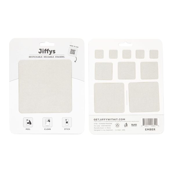 Jiffys Restickable Cleaning Pads – Reusable, Washable, Multi-Surface Cleaner for Home & Kitchen, Ember