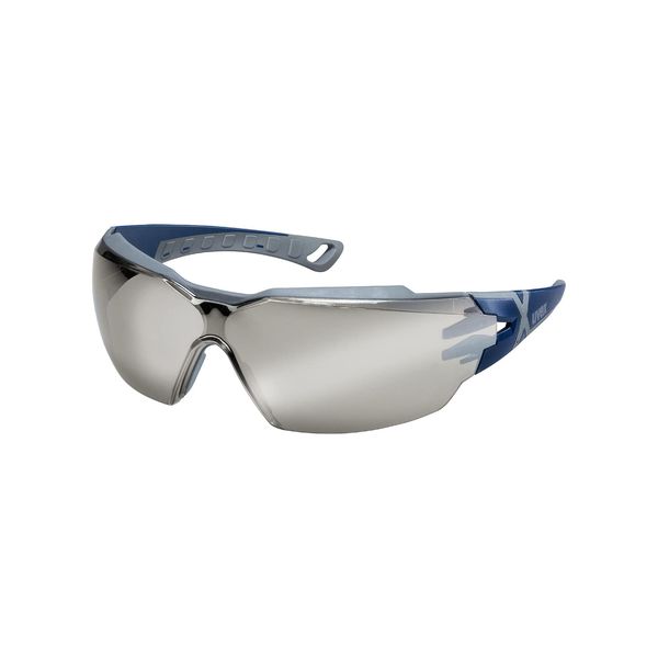 Uvex 9198885 Brille mit Bügeln Pheos Cx2 Silver Af, Blau/Grau