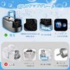 Bubbles Electric Bubble Machine, Automatic Bubble Machine, Bubble Machine, USB or External Battery Powered, Suitable for Outdoor Activities, Picnics, Parties, Weddings, etc. (Black)