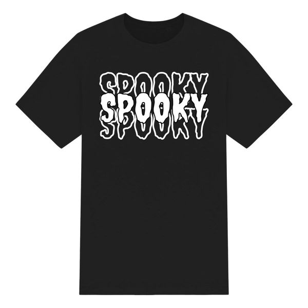 Spooky T-Shirt. for Those Extra Haunting Halloween Vibes (Black, XXL)