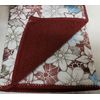 5pc Set: 1 Microfiber Drying Mat, 2 Towels & 2 Dishcloths, FLOWERS, brown, SL